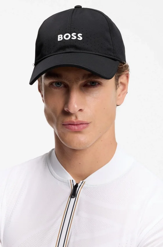 Perforated cap with gloss logo Perforated cap with gloss logo