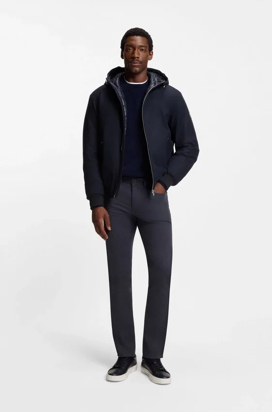 Performance-flannel jacket with down filling Performance-flannel jacket with down filling