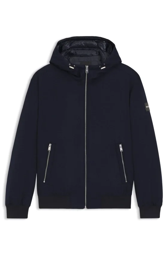 Performance-flannel jacket with down filling Performance-flannel jacket with down filling