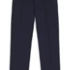Performance-stretch modern-fit trousers in ottoman fabric