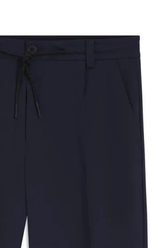Performance-stretch modern-fit trousers in ottoman fabric