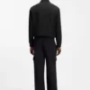Performance-stretch slim-fit jacket in ottoman fabric
