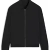 Performance-stretch slim-fit jacket in ottoman fabric