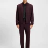 Performance-stretch slim-fit shirt in Italian fabric