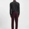 Performance-stretch slim-fit shirt in Italian fabric