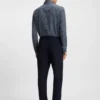 Performance-stretch slim-fit shirt in Italian fabric