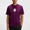 Photo-print T-shirt in stretch cotton