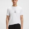 Photo-print T-shirt in stretch cotton