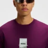 Photo-print T-shirt in stretch cotton
