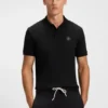 Pima-cotton polo shirt with Double B monogram Pima-cotton polo shirt with Double B monogram