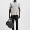Pima-cotton polo shirt with Double B monogram Pima-cotton polo shirt with Double B monogram