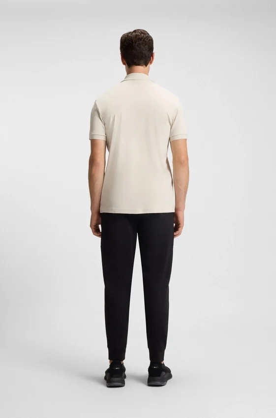 Pima-cotton polo shirt with Double B monogram Pima-cotton polo shirt with Double B monogram