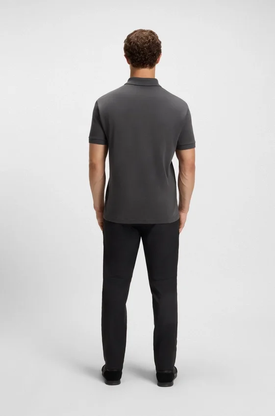 Pima-cotton polo shirt with Double B monogram Pima-cotton polo shirt with Double B monogram