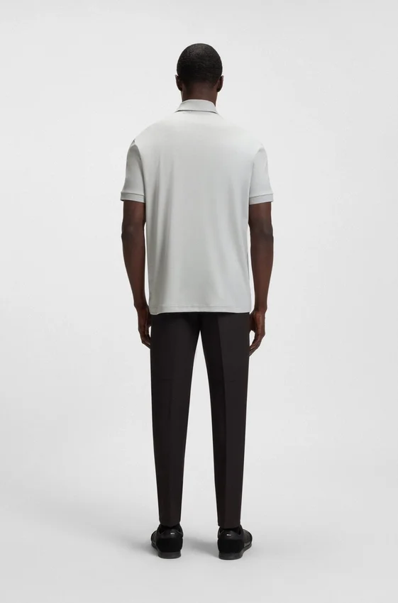 Pima-cotton polo shirt with Double B monogram Pima-cotton polo shirt with Double B monogram
