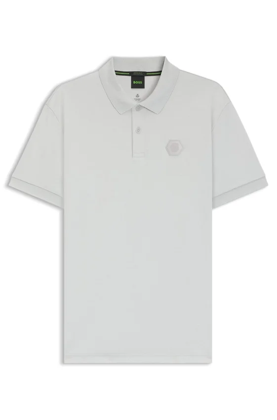 Pima-cotton polo shirt with Double B monogram Pima-cotton polo shirt with Double B monogram
