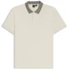 Pima-cotton polo shirt with patterned collar Pima-cotton polo shirt with patterned collar