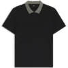 Pima-cotton polo shirt with patterned collar Pima-cotton polo shirt with patterned collar