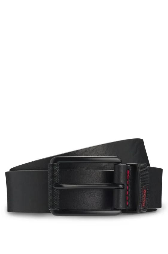 Pin-buckle belt in buffalo leather Pin-buckle belt in buffalo leather