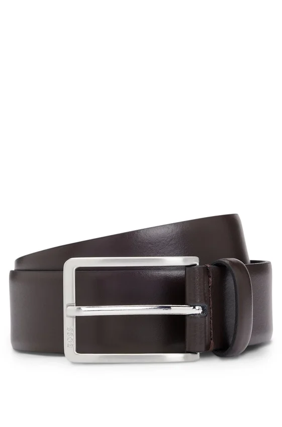 Pin-buckle belt in Italian leather Pin-buckle belt in Italian leather