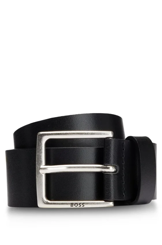 Pin-buckle belt in Italian leather Pin-buckle belt in Italian leather