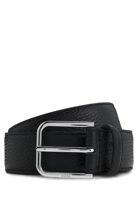 Pin-buckle belt in Italian leather Pin-buckle belt in Italian leather