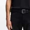 Pin-buckle belt in Italian leather Pin-buckle belt in Italian leather