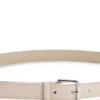 Pin-buckle belt in Italian leather