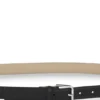 Pin-buckle belt in Italian leather
