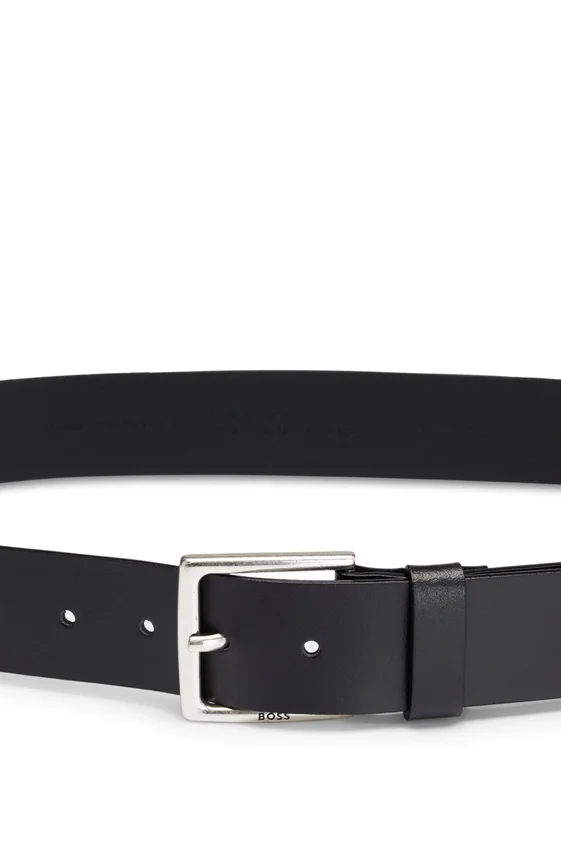 Pin-buckle belt in Italian leather Pin-buckle belt in Italian leather
