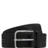 Pin-buckle belt in woven leather Pin-buckle belt in woven leather