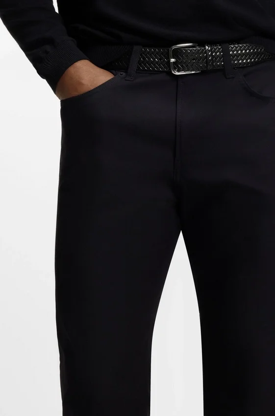 Pin-buckle belt in woven leather Pin-buckle belt in woven leather
