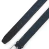 Pin-buckle belt in woven leather