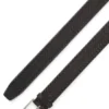 Pin-buckle belt in woven leather
