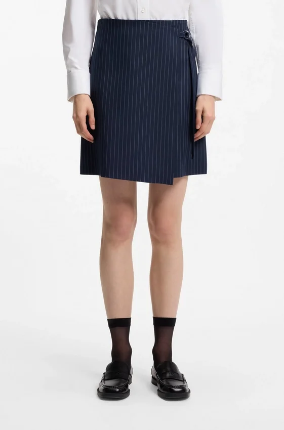 Pinstripe pencil skirt with belt Pinstripe pencil skirt with belt
