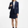Pinstripe pencil skirt with belt Pinstripe pencil skirt with belt