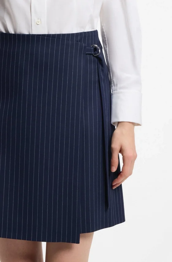 Pinstripe pencil skirt with belt Pinstripe pencil skirt with belt