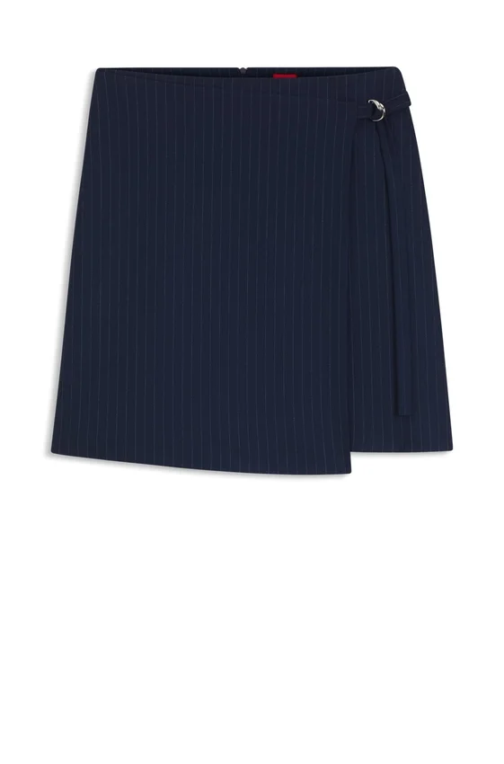 Pinstripe pencil skirt with belt Pinstripe pencil skirt with belt