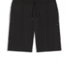 Pintuck-detail shorts in a cotton blend
