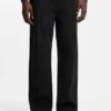 Pintuck-pleat tracksuit bottoms in a relaxed fit