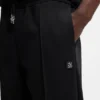 Pintuck-pleat tracksuit bottoms in a relaxed fit