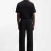 Pintuck-pleat tracksuit bottoms in a relaxed fit