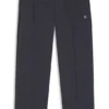 Pintuck-pleat tracksuit bottoms in a relaxed fit