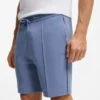 Piped-trim shorts in a cotton blend Piped-trim shorts in a cotton blend
