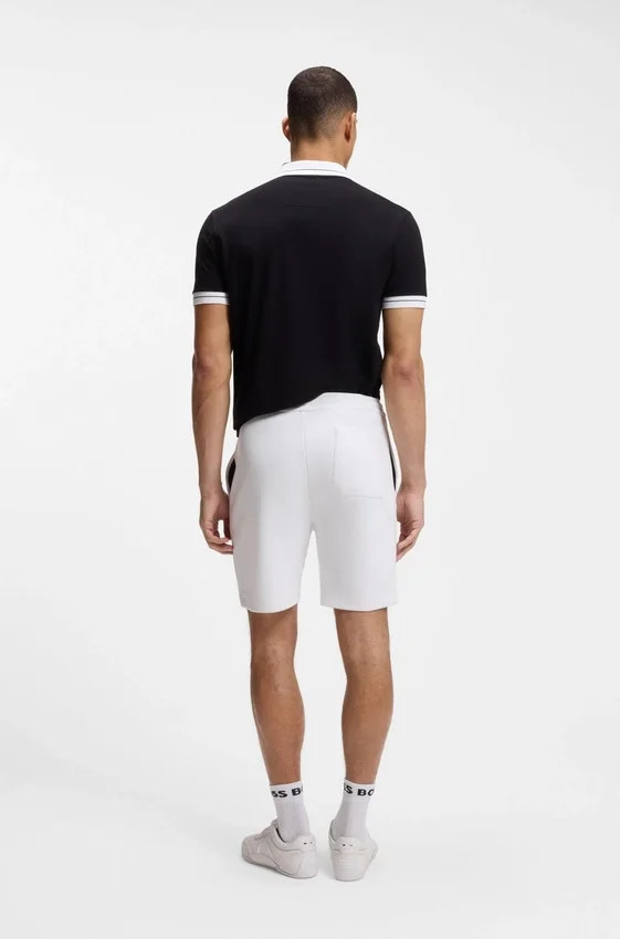 Piped-trim shorts in a cotton blend Piped-trim shorts in a cotton blend