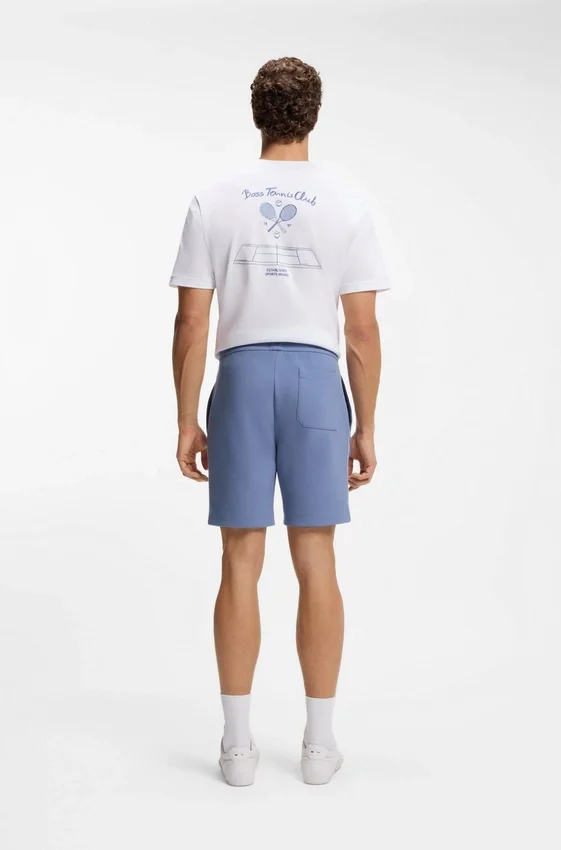 Piped-trim shorts in a cotton blend Piped-trim shorts in a cotton blend