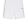 Piped-trim shorts in a cotton blend Piped-trim shorts in a cotton blend