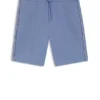 Piped-trim shorts in a cotton blend Piped-trim shorts in a cotton blend