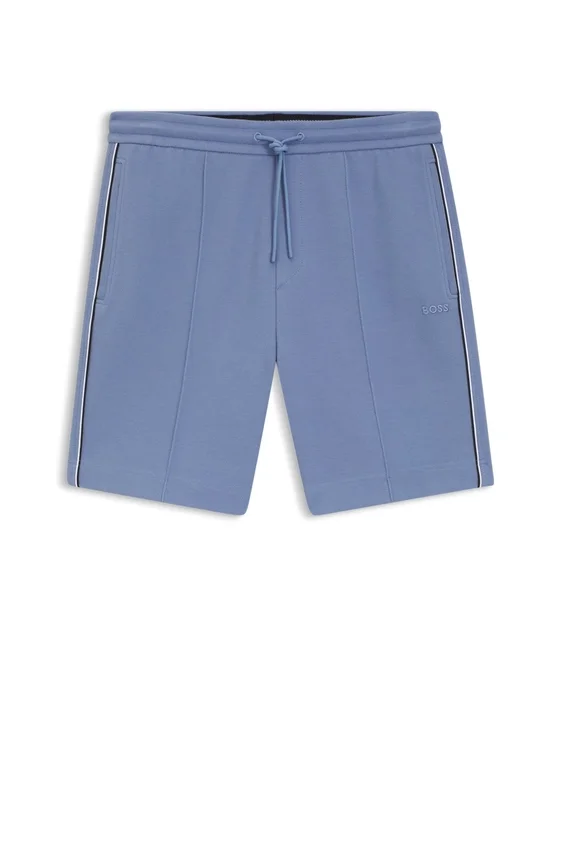 Piped-trim shorts in a cotton blend Piped-trim shorts in a cotton blend