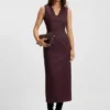 Piped-waistband dress in virgin wool Piped-waistband dress in virgin wool