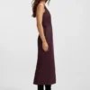 Piped-waistband dress in virgin wool Piped-waistband dress in virgin wool